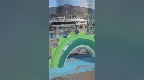 A Colorful Encounter: Meet Kelowna's Own Ogopogo Sculpture - YouTube