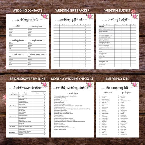 Printable Wedding Planner - Printable Word Searches