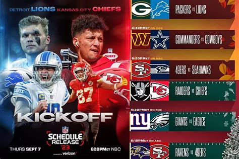 NFL: 2023 season schedule ready, teams fight over the most creative ...