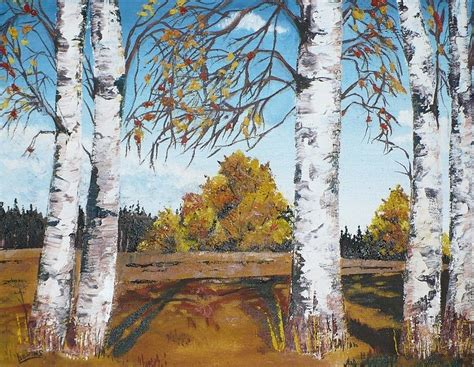 Fall Birch Trees Painting by Maris Liepins - Pixels