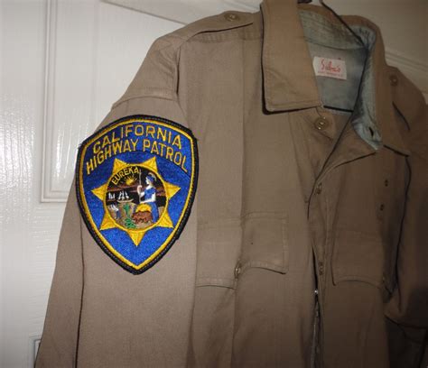 Vtg CHP California Highway Patrol Uniform Shirt Long Sleeve police patch officer