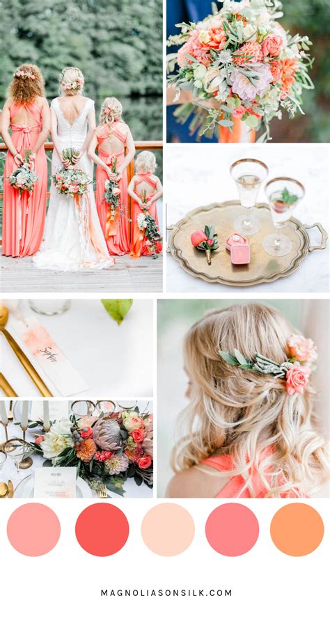 Top 5 summer wedding color palettes | Magnolias on Silk | Couleur mariage, Palettes de couleurs ...