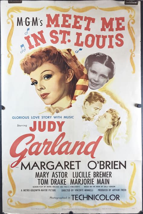 MEET ME IN ST. LOUIS, Original Judy Garland Movie Poster - Original Vintage Movie Posters