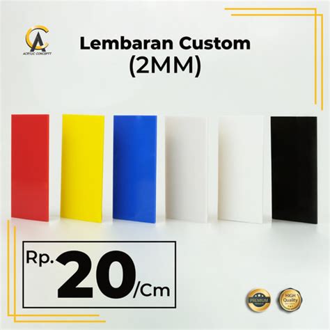 Jual Akrilik Lembaran Warna/Acrylic Lembaran Warna/Akrilik Custom ...