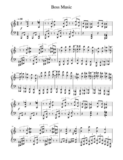 Boss Fight Sheet music for Piano (Solo) | Musescore.com