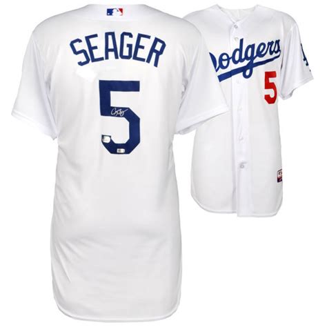 Corey Seager Signed Dodgers Majestic Jersey (Fanatics & MLB) | Pristine ...