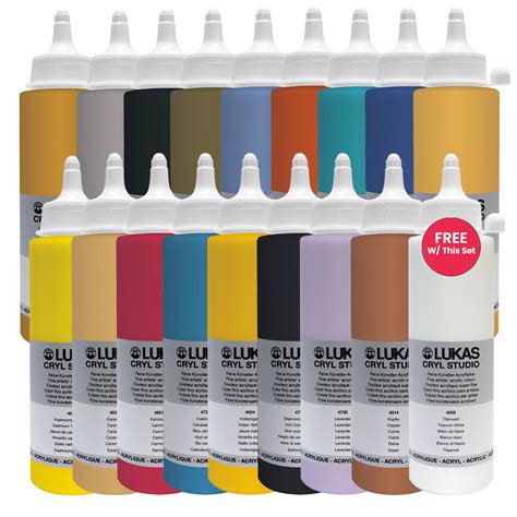 Lukas Cryl Studio Southwest Landscape 250ml Acrylic Paint Set of 17 w ...