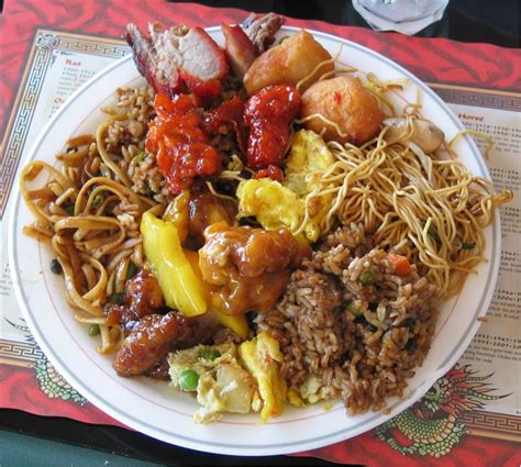 Picture Of Chinese Food Full Plate