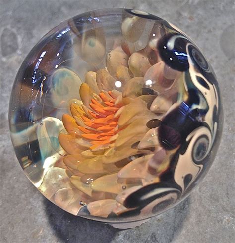 Koyglass handmade borosilicate glass marble by koyglass on Etsy, $75.00 | Glass paperweights ...