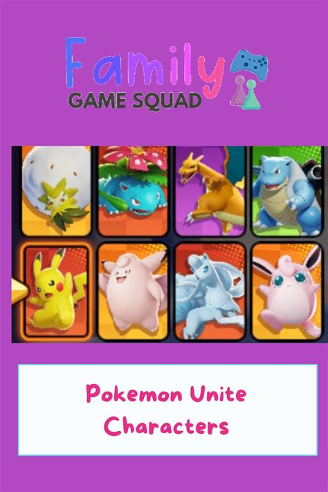 Pokémon Unite Characters Game Guide