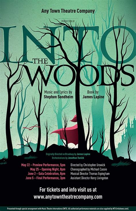 Into The Woods Poster | Theatre Artwork & Promotional Material by ...