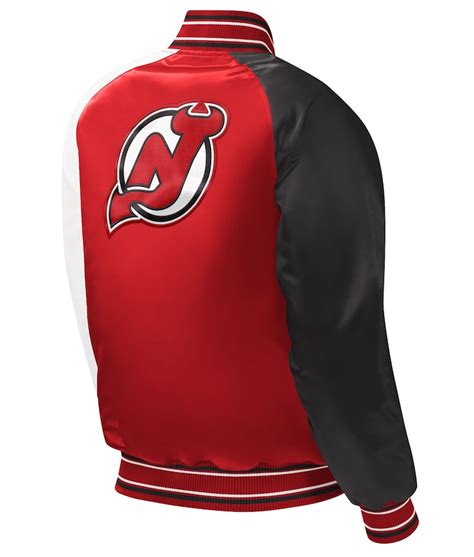 Starter Full-Snap Youth New Jersey Devils Varsity Satin Jacket ...