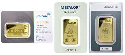 Buy 20g Gold Bar Best Value | BullionByPost - From £881.20