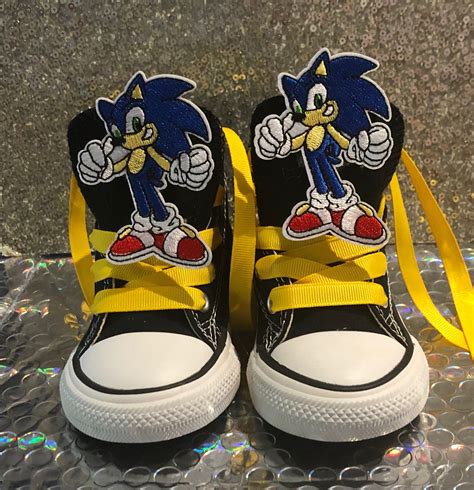 INSPIRED Boys Hedgehog High Top Converses. Boys Character Theme Sneakers. Boys Character ...