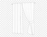 Coloring Picture Of Curtain  Free Transparent PNG Clipart Images Download sketch template