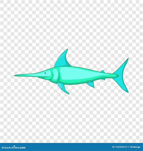 Swordfish Icon, Cartoon Style Stock Vector - Illustration of animal, life: 152353415