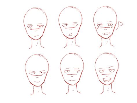 Male Anime Head Base by HewoGuwuys on DeviantArt