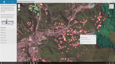 Gatlinburg Fire Map Of Damage - Metro Map