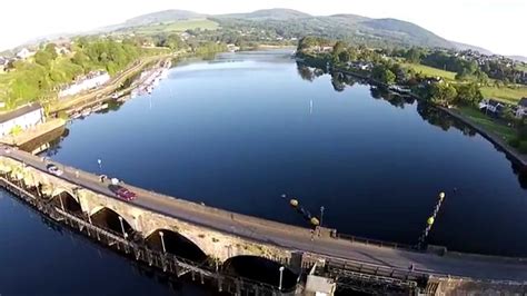 Flying around Killaloe / Ballina Bridge - YouTube