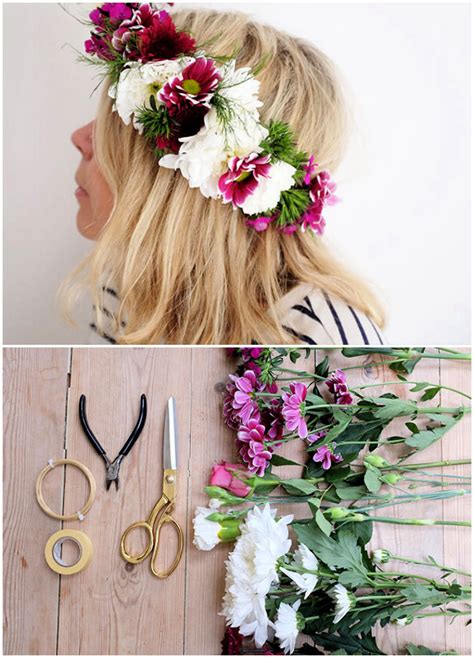 25 Simple DIY Flower Crown Ideas For a Queen Look