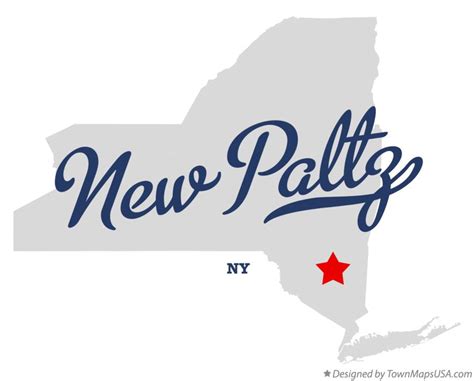 Map of New Paltz, NY, New York