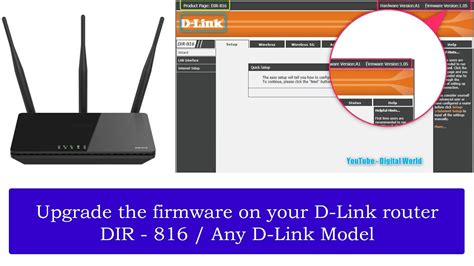 How to upgrade the firmware on your D-Link router? Dlink DIR - 816 Firmware Upgrade Step by Step ...