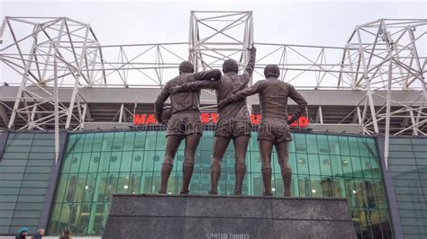 United Trinity Statue at Manchester United Football Ground in Old ...