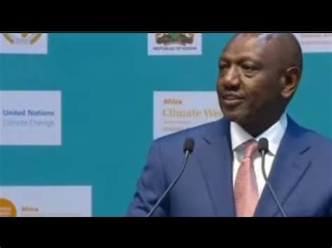 Mambo ni Matatu " President Ruto's speech at Africa Climate summit kenya 2023 - YouTube