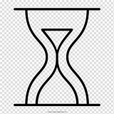 Clipart Hourglass Clip Glass Hour Sand Line Timer Stopwatch Cliparts  sketch template