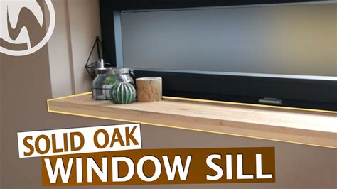 How To Make A Window Sill From Oak - YouTube