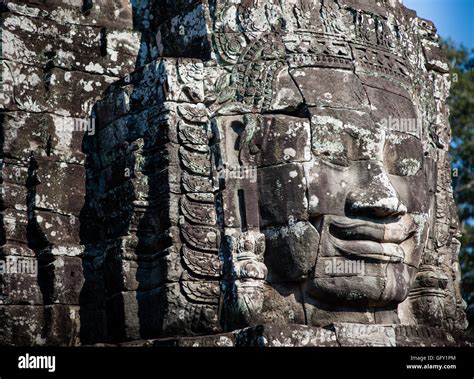 Bayon Temple in Cambodia Stock Photo - Alamy