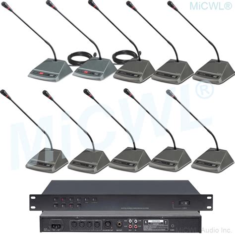 Pro 20 Pcs Gooseneck Table Conference Microphones System Meeting Room ...