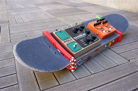 Pedalboard Skateboard – www.Mad- System.com | Guitar pedals, Pedalboard ...