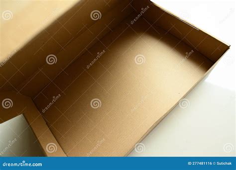 Close Up Brown Paper Box Packaging for Design Stock Photo - Image of ...