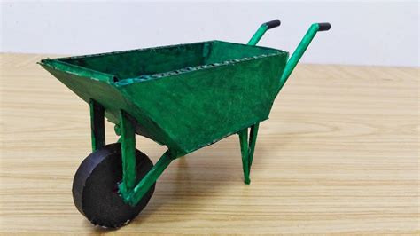 How to Make a CARDBOARD Wheelbarrow - DIY Realistic Miniature ...