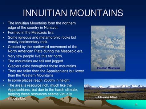 PPT - LANDFORM REGIONS IN CANADA PowerPoint Presentation - ID:1791490