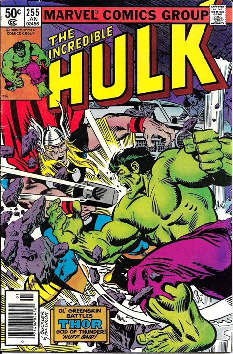 #vintage #etsy shop: Incredible Hulk #255 Hulk Vs Thor in a Classic Battle Thor Ragnarok Movie ...