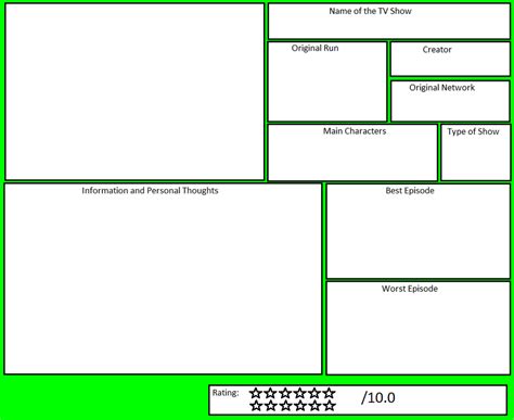 TV show review template (new) by Ragameechu on DeviantArt