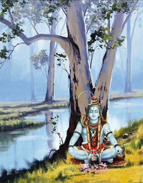 Lord Shiva as adiyogi in creative art painting | Art painting, Lord ...