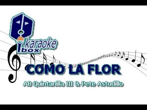 COMO LA FLOR KARAOKE SELENA - YouTube