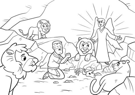 25+ Awesome Picture of Daniel And The Lions Den Coloring Page - birijus.com