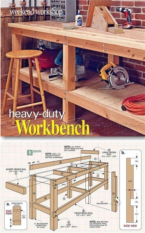 Heavy Duty Workbench Plans - Image to u