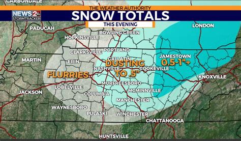 Snow falling across Tennessee; accumulations possible with highest ...