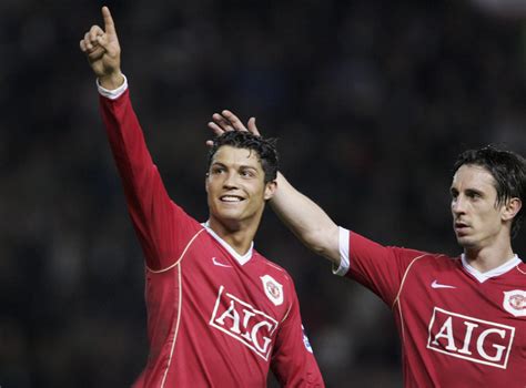 Gary Neville celebrates Ronaldo return with dig at Carragher