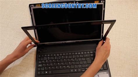 How To Install / Repair a Laptop LCD Screen, Acer Aspire 5742Z Display ...