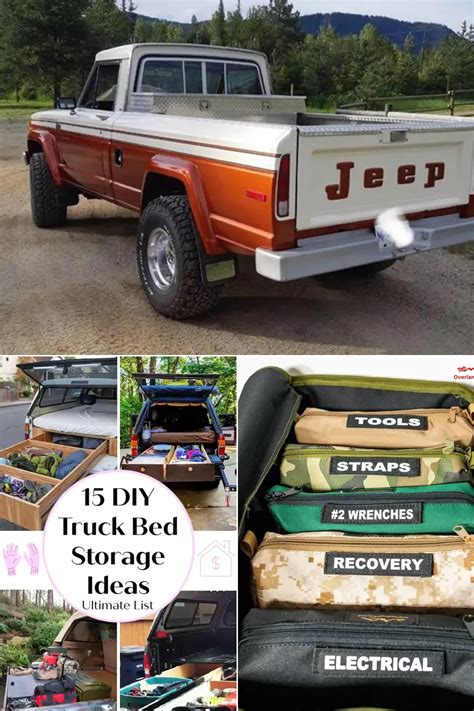 15 DIY Truck Bed Storage Ideas To Organize Your Truck Cheaply | Diy truck bedding, Truck bed ...