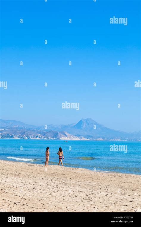 San Juan beach Alicante Spain Stock Photo - Alamy