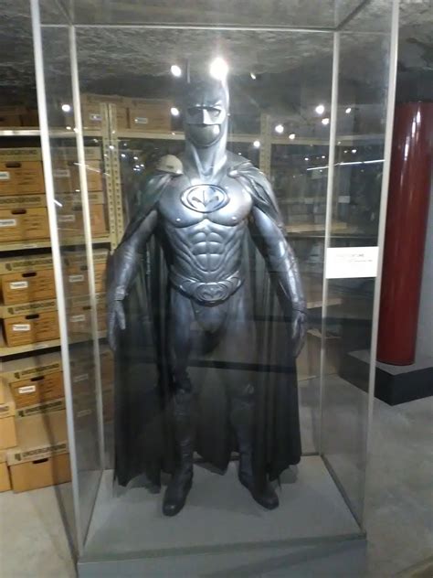 Batman suit worn by George Clooney in Batman and Robin (1997) preserved ...