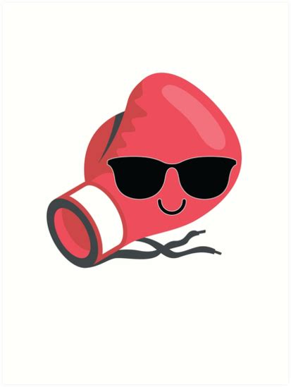 "Boxing Glove Emoji " Art Prints by HippoEmo | Redbubble