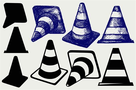 Traffic cones SVG | Custom-Designed Icons ~ Creative Market